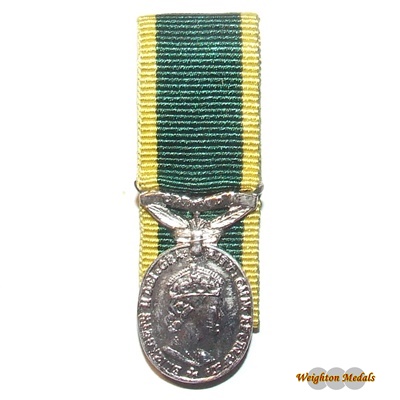Territorial Medal ERII - Canada Bar Miniature